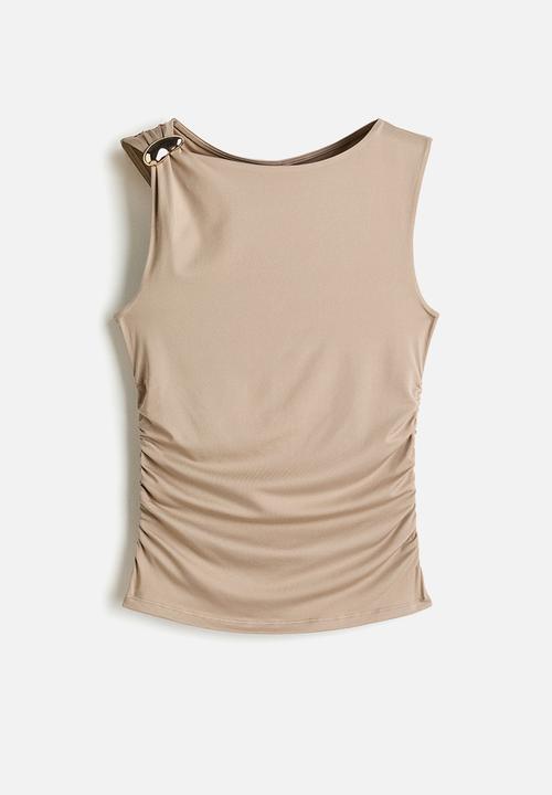 H&M - Draped top - beige
