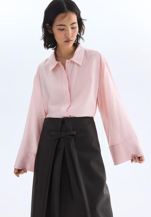 H&M - Oversized shirt - light pink