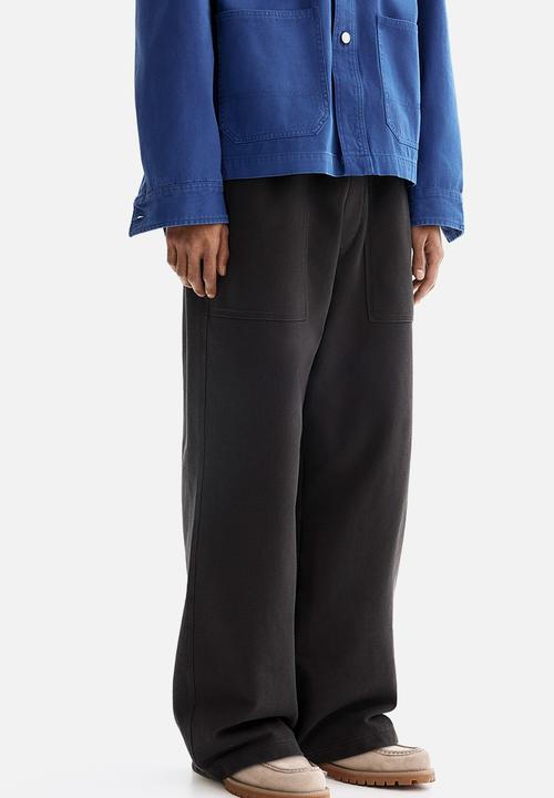 H&M - Relaxed fit cotton joggers - dark grey