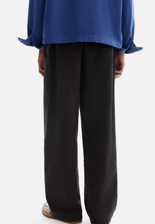 H&M - Relaxed fit cotton joggers - dark grey