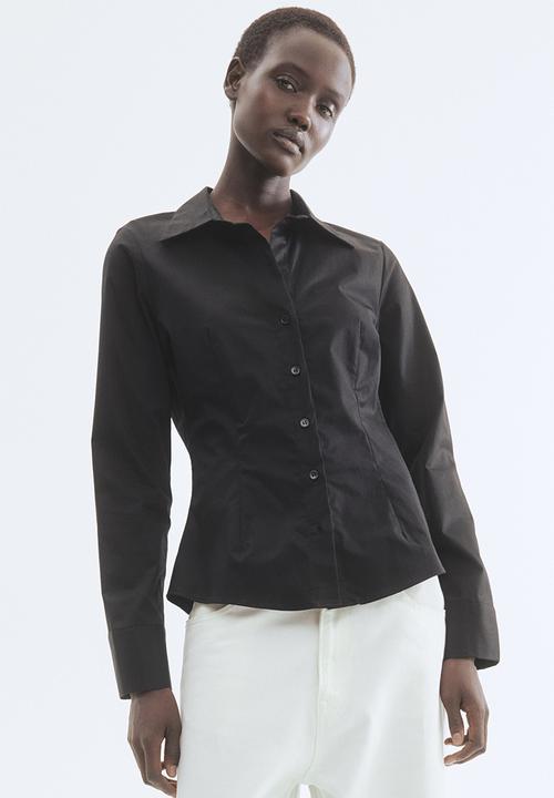 H&M - Fitted shirt - black