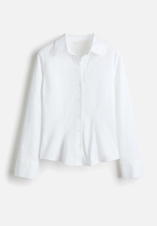 H&M - Fitted shirt - white