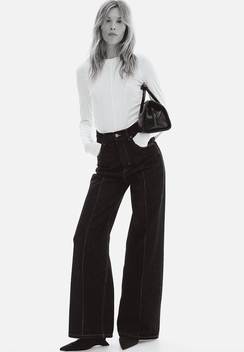 H&M - Long-sleeved jersey top - white