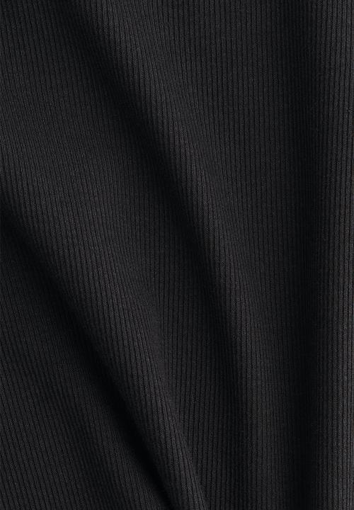 H&M - Ribbed t-shirt - black