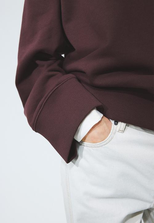 H&M - Oversized cotton sweatshirt - dark brown