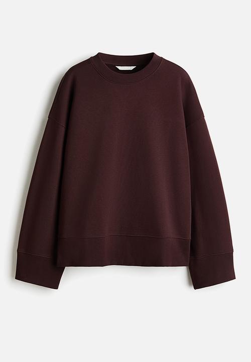 H&M - Oversized cotton sweatshirt - dark brown