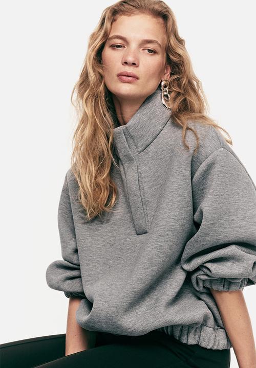 H&M - Scuba sweatshirt - grey marl