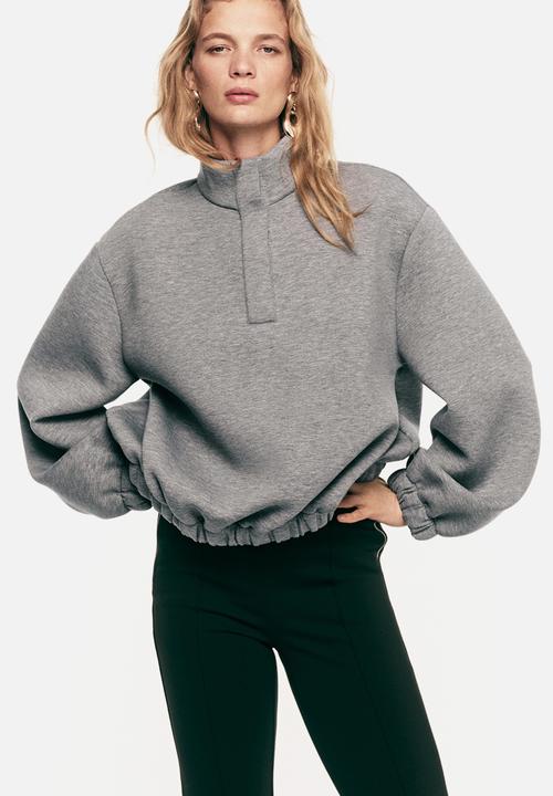 H&M - Scuba sweatshirt - grey marl