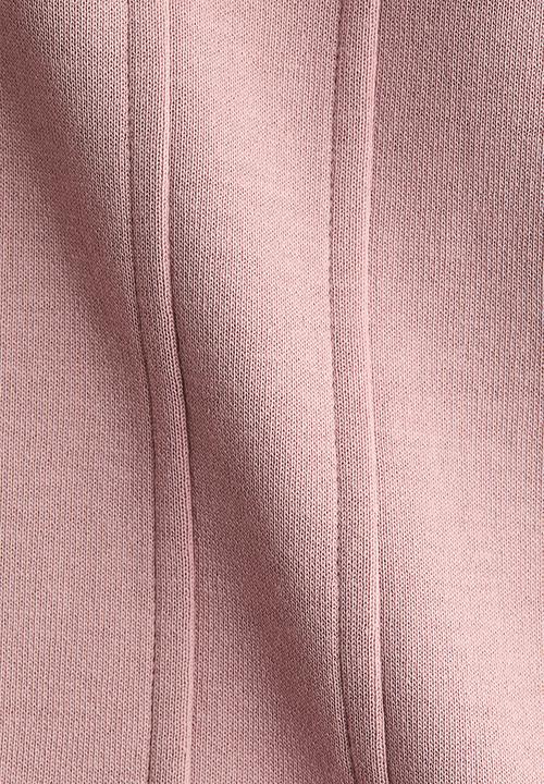 H&M - Waisted interlock t-shirt - dusty pink