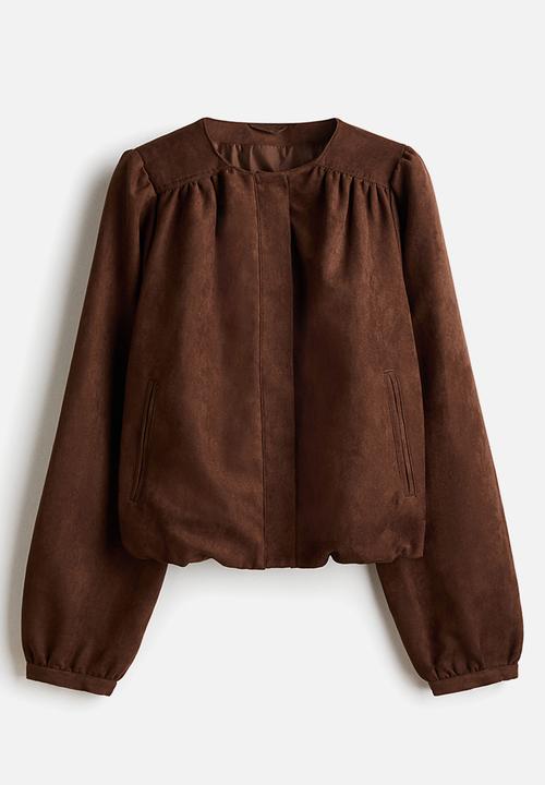 H&M - Oversized twill jacket - brown