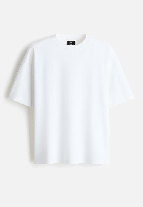 H&M - Oversized fit interlock t-shirt - white