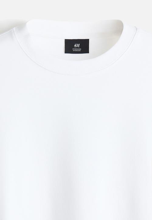 H&M - Oversized fit interlock t-shirt - white