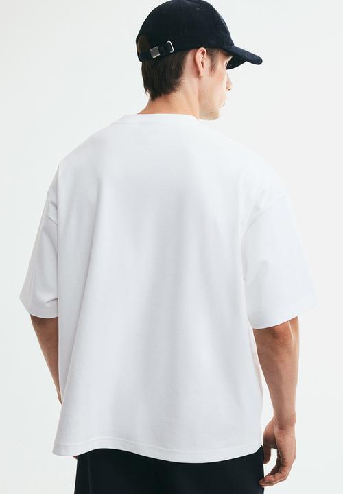 H&M - Oversized fit interlock t-shirt - white