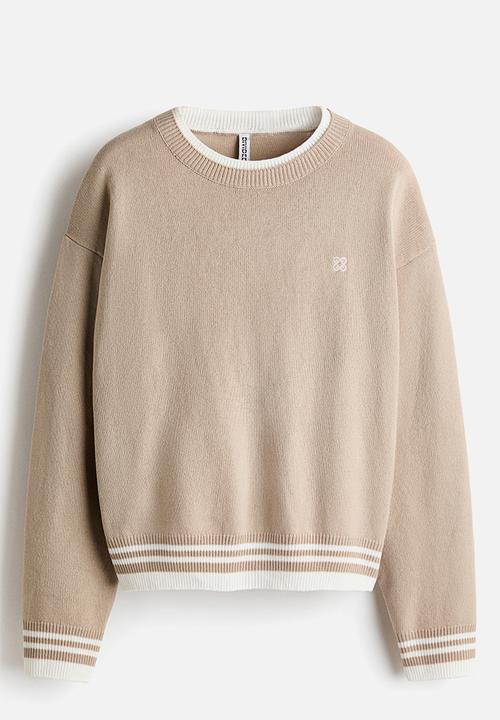 H&M - Layered-look jumper - beige