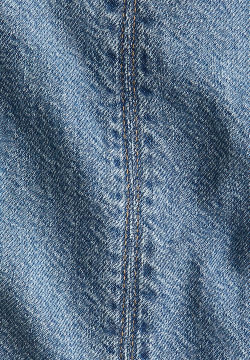 H&M - Denim peplum top - denim blue