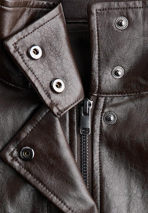 H&M - Coated jacket - dark brown