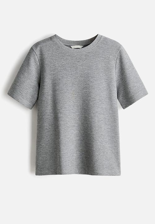 H&M - Interlock t-shirt - grey marl