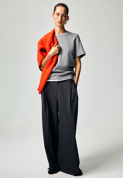 H&M - Interlock t-shirt - grey marl