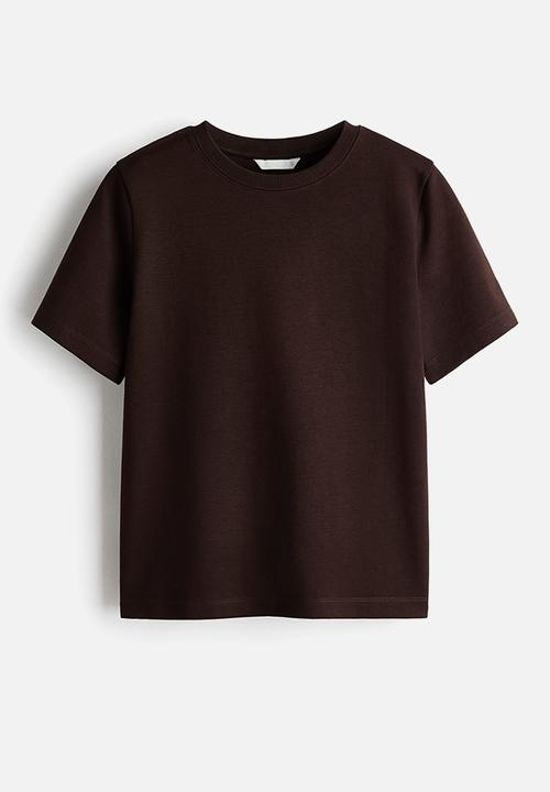H&M - Interlock t-shirt - dark brown