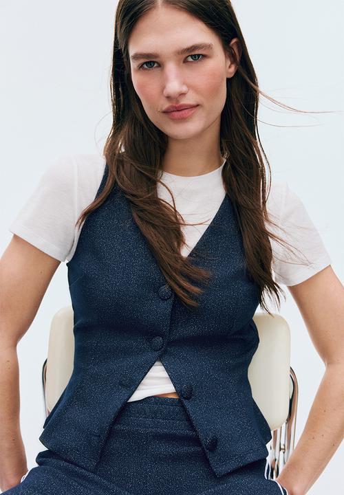 H&M - Jersey waistcoat - dark blue