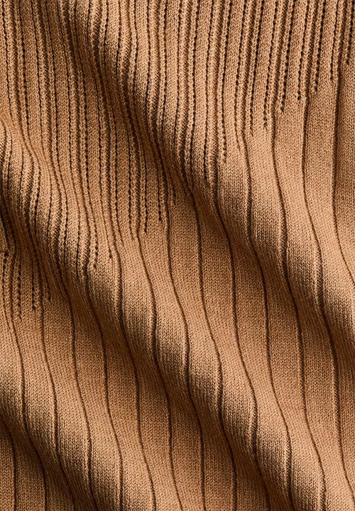 H&M - Rib-knit top - dark beige
