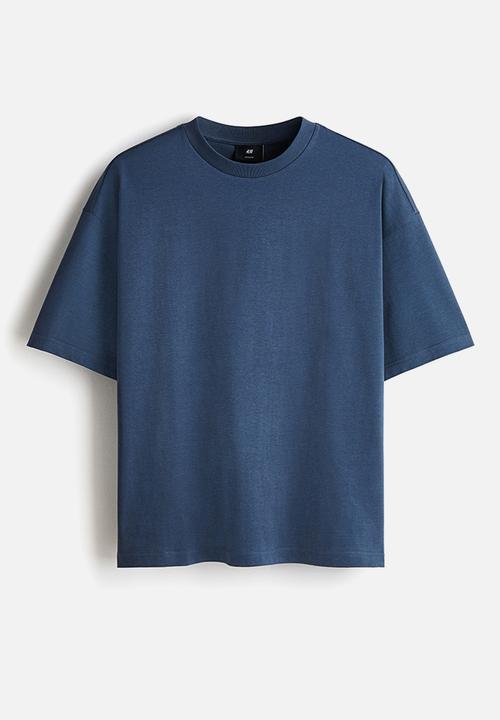 H&M - Oversized fit cotton t-shirt - blue