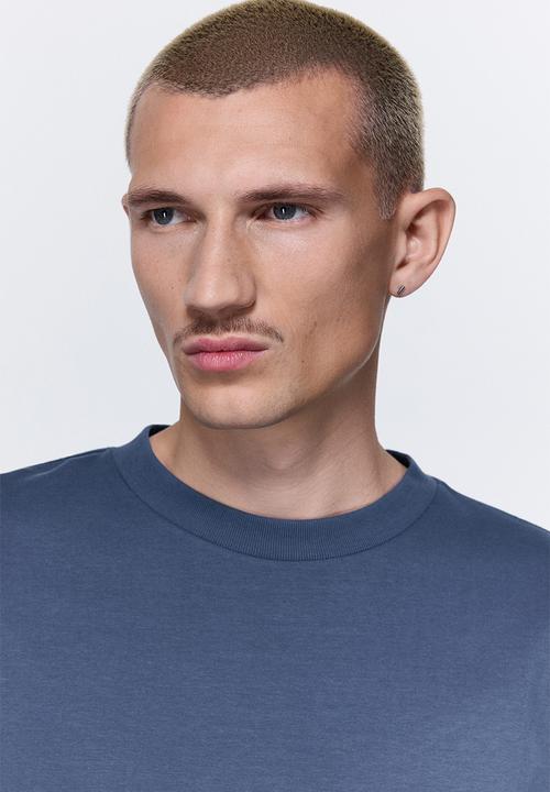 H&M - Oversized fit cotton t-shirt - blue