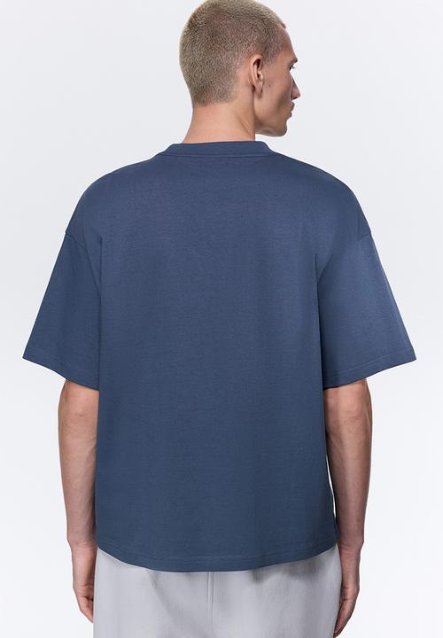 H&M - Oversized fit cotton t-shirt - blue