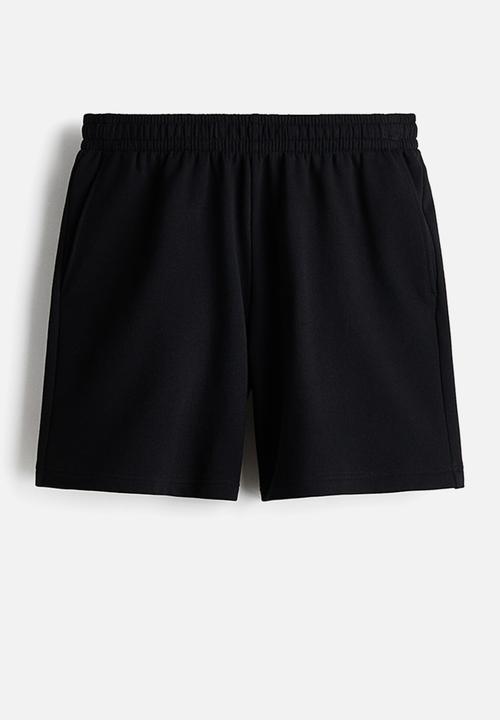 H&M - Regular fit sweatshorts - black