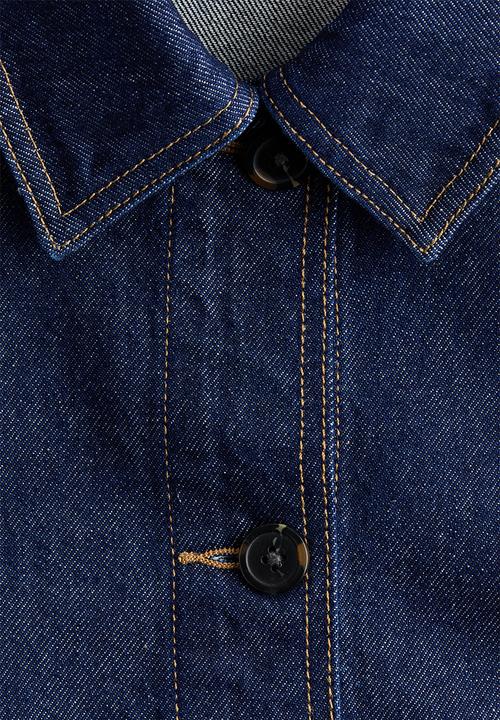 H&M - Denim shacket - dark denim blue