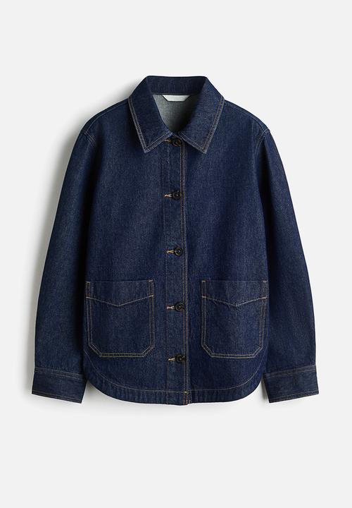 H&M - Denim shacket - dark denim blue