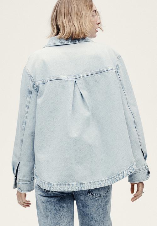 H&M - Denim shacket - light denim blue