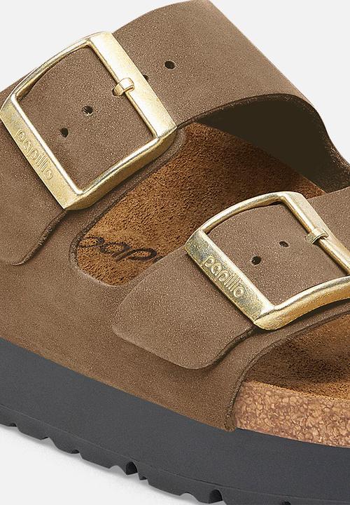 Birkenstock - Arizona PAP Flex Platform narrow  leather - dark tea