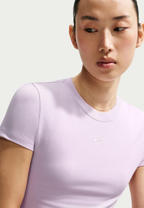 Nike - Women'S Cropped T-Shirt - Bleached Lilac