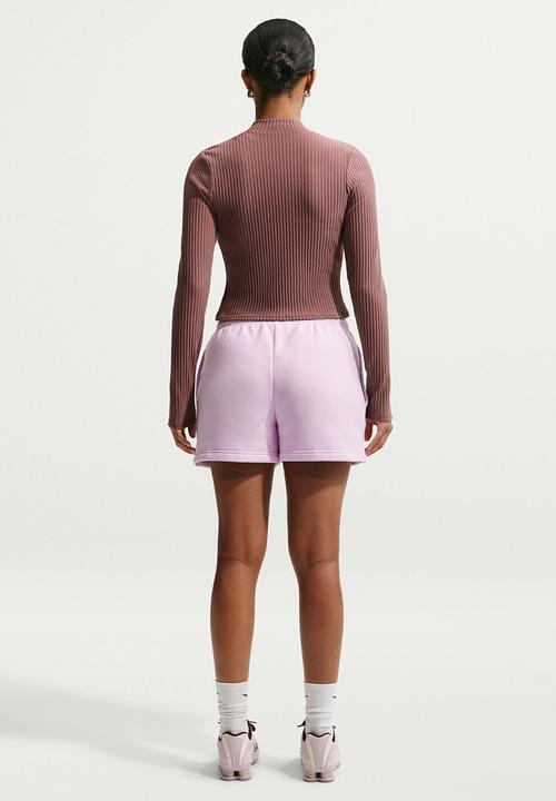 Nike - Women'S Mid-Rise 4" Shorts - Bleached Lilac/Sail