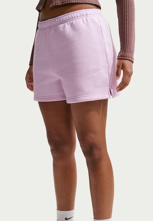 Nike - Women'S Mid-Rise 4" Shorts - Bleached Lilac/Sail