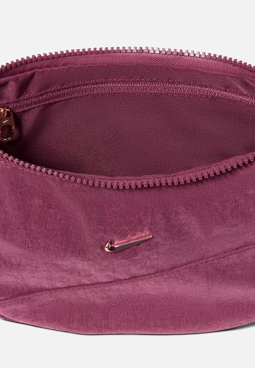 Nike - Aura crescent floral embossed crossbody bag - pink smoke