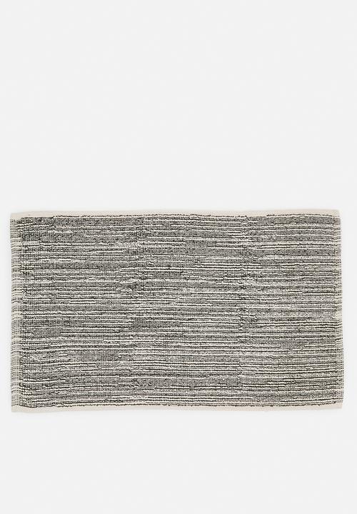 Sixth Floor - Cotton Woven Stripe Bath Mat - Olive