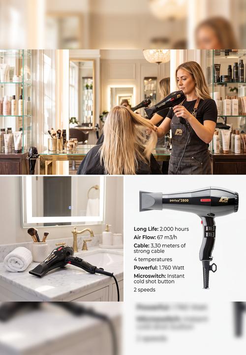 Parlux - 2800 Professional Dryer Black (1760W)