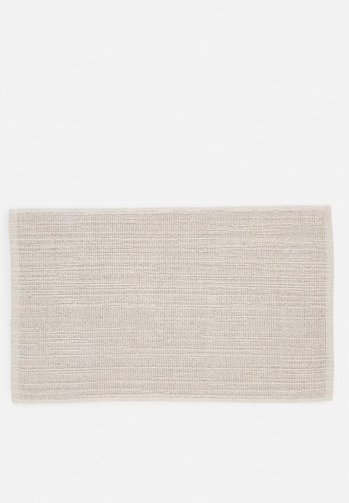 Sixth Floor - Cotton Woven Stripe Bath Mat - Taupe