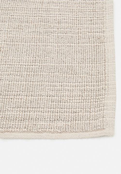 Sixth Floor - Cotton Woven Stripe Bath Mat - Taupe
