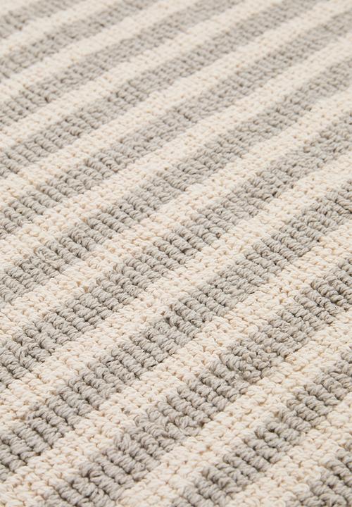 Sixth Floor - Cotton Woven Stripe Bath Mat - Taupe