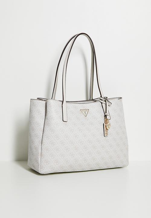 GUESS - Noelle Ii Tech Tote Bag - Bone Logo