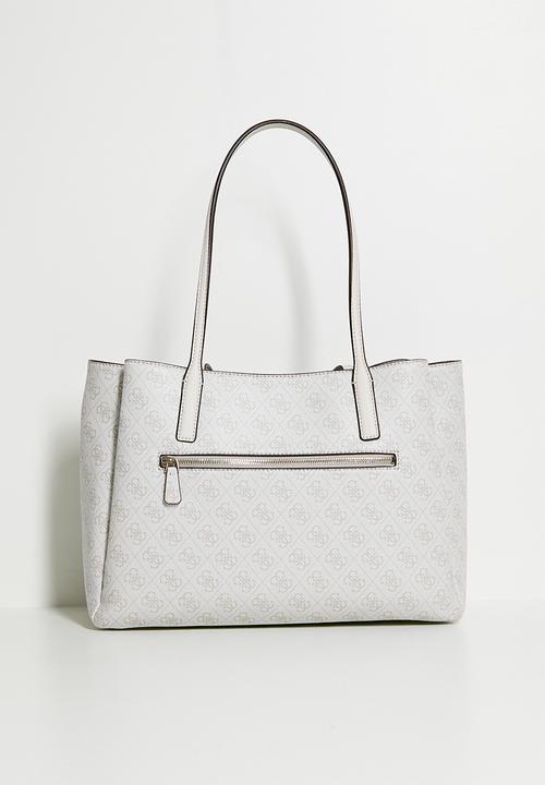 GUESS - Noelle Ii Tech Tote Bag - Bone Logo