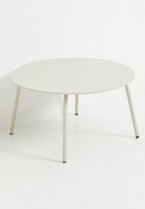 H&S - Outdoor Foot Tube Table - Cream