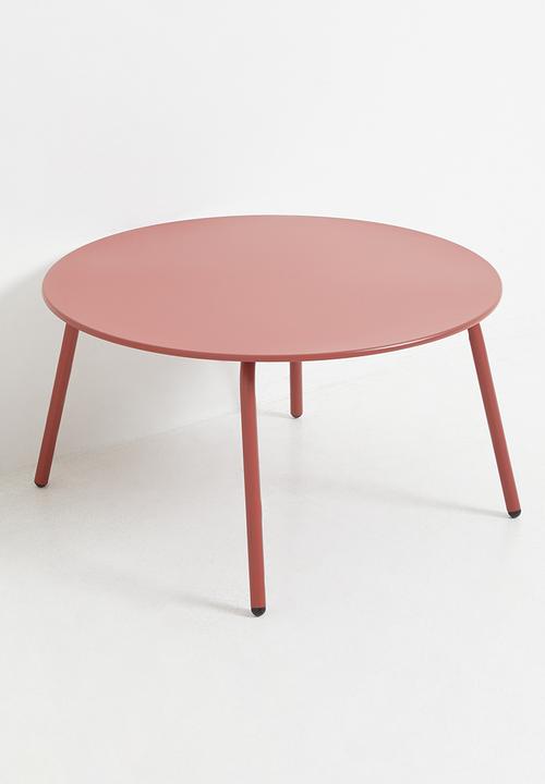 H&S - Outdoor Foot Tube Table - Rust