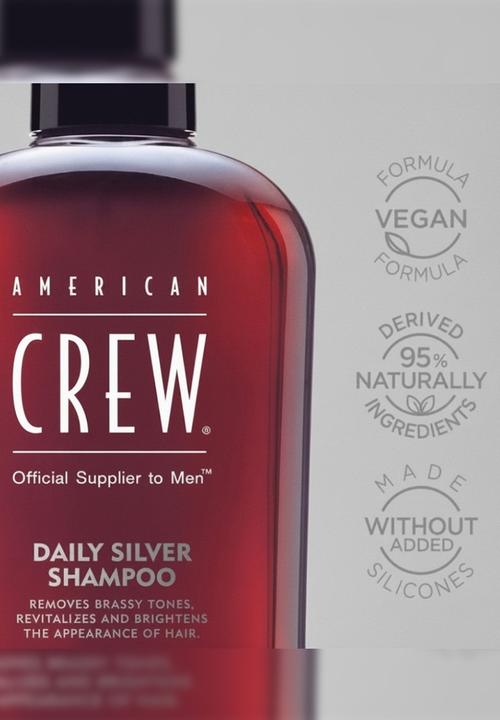 American Crew - Daily Silver (Grey) Shampoo - 250ml