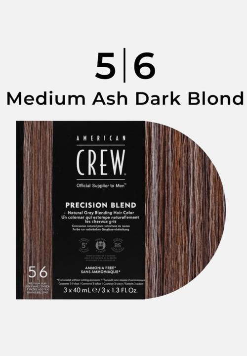 American Crew - Precision Blend Medium Ash 5-6 - 3x40ml