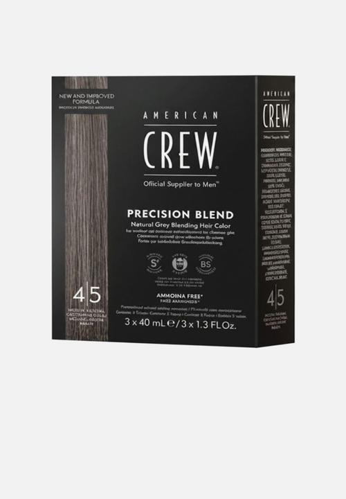 American Crew - Precision Blend Medium Natural 4-5 - 3x40ml