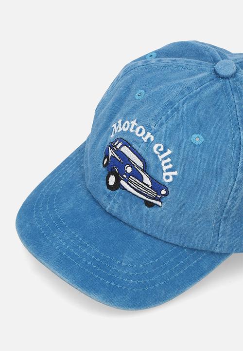 Pop Candy - Embroidered motor club cap - blue